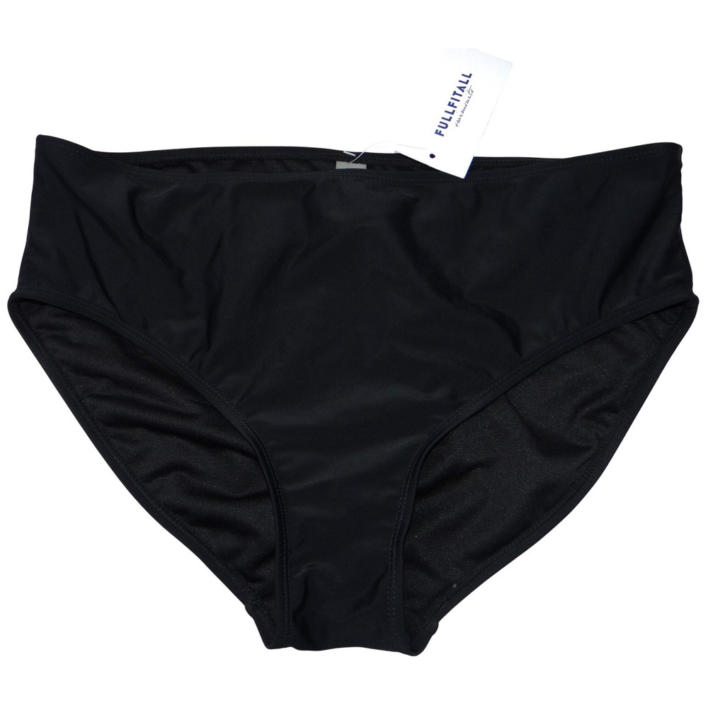 NWT-Fullfitall Swimsuits Womens Plus Size 18 Black High‎ Waist Bikini Bottom